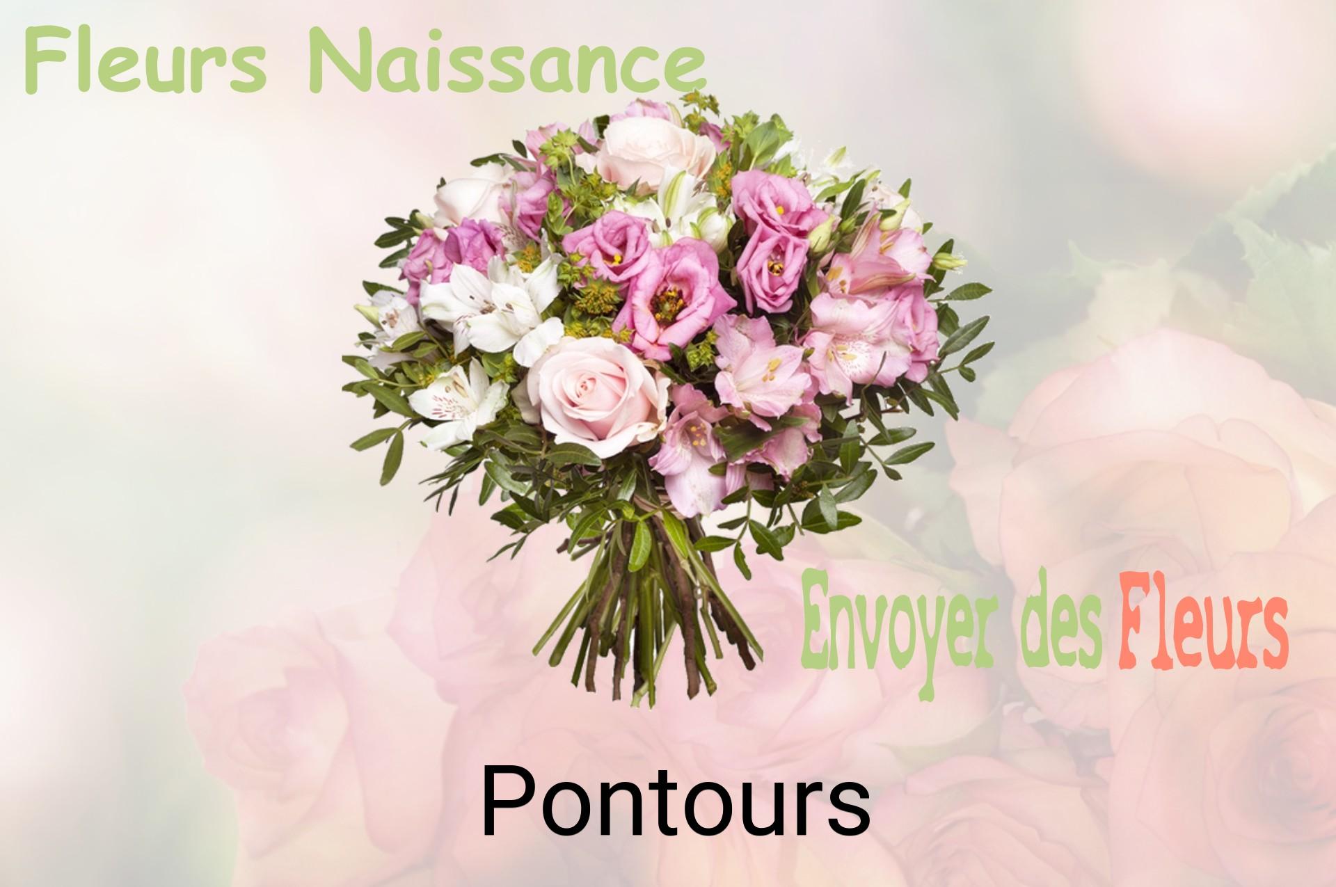Bouquet de fleurs de naissance livré à Pontours